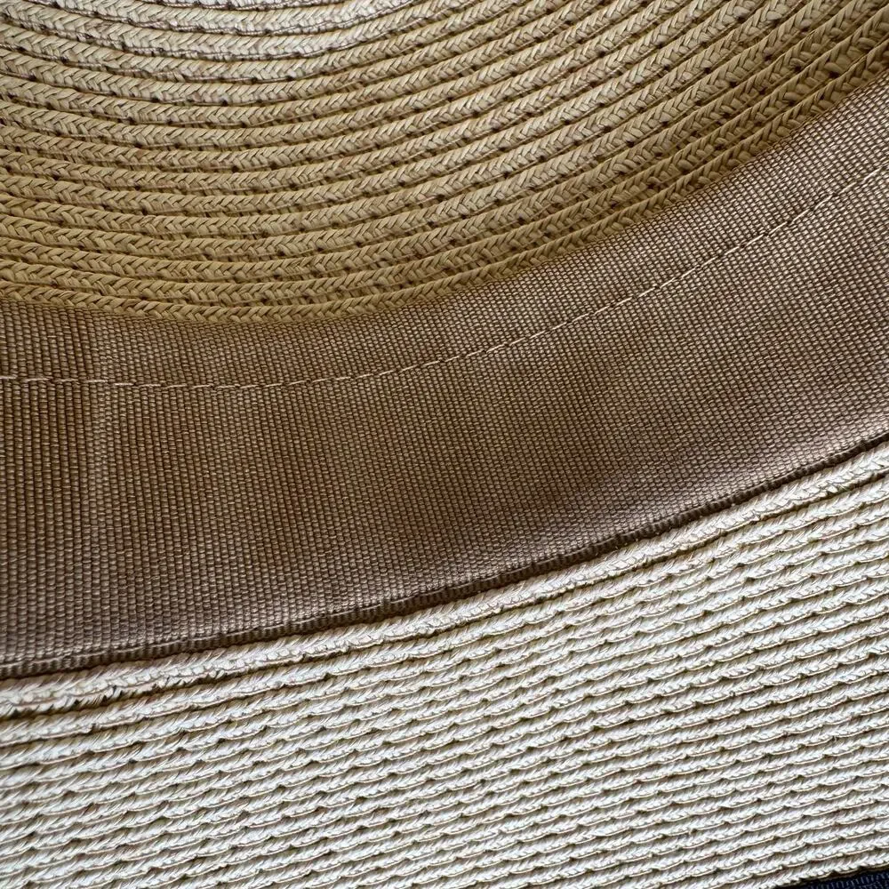 Sun N Sand Columba Woven Floppy Sun Hat Ribbon Band Metal Shell - Natural - Picture 3 of 9